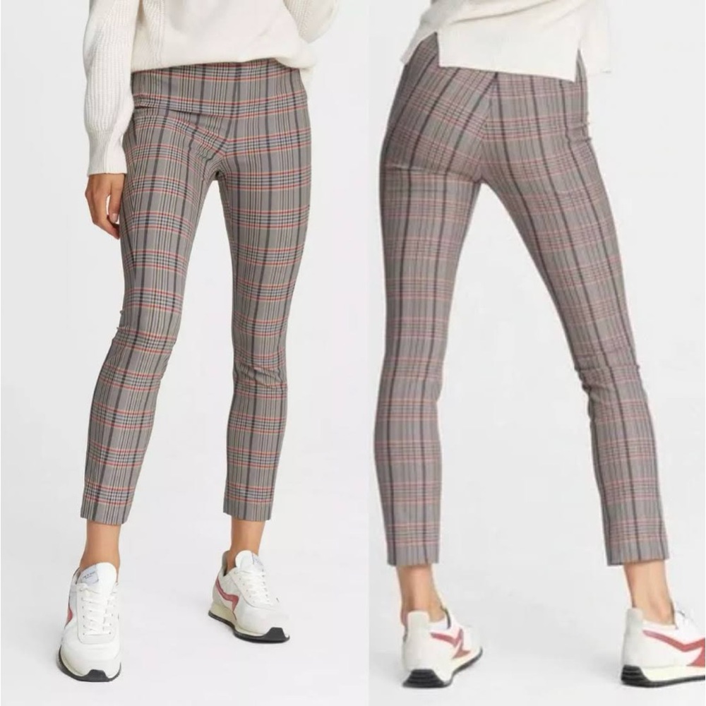 NEW! RAG & BONE Simone Pant in Check Italian Stretch, 6